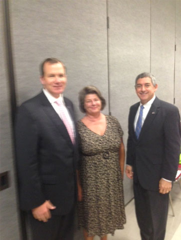 Jim Cook, Diane D'Amico, Jay Dardenne